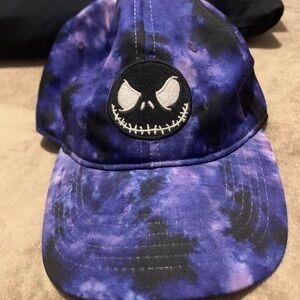 Disney Purple and Black Hat with Jack Skellington Design